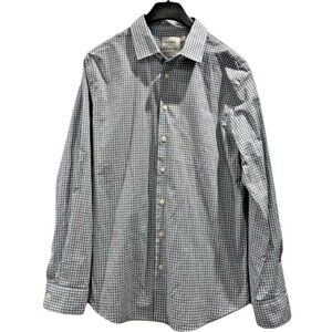 Goodfellow & Co Blue‎ Gingham Button Down Shirt Size L Smart Casual Look